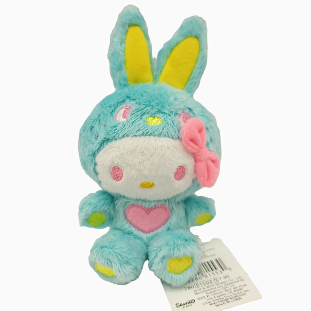 Hello Kitty Bunny Suit Authentic Sanrio 3" Plush 2010 New